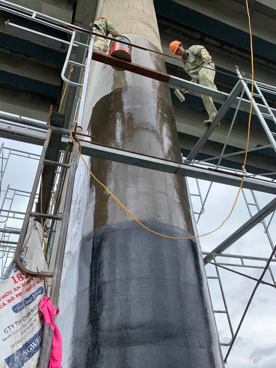 Repair Damaged Bridge Girder and Piers with Carbon Fiber Reinforced Polymer(CFRP)