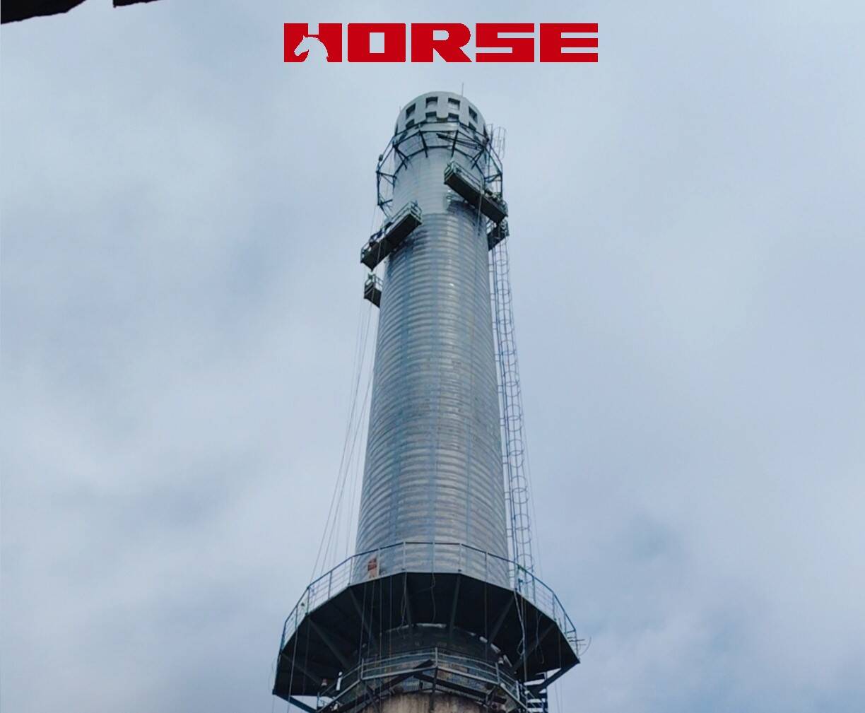 Chimneys & Smoke Stacks Repair By Carbon Fiber Reinforced Polymer(CFRP)