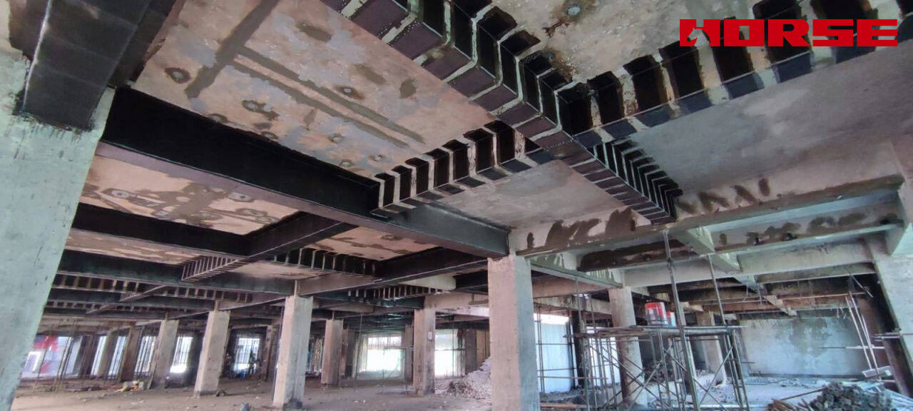 How to Reinforce an Industrial Building with Cracks? Crack Injection + Carbon Fiber 