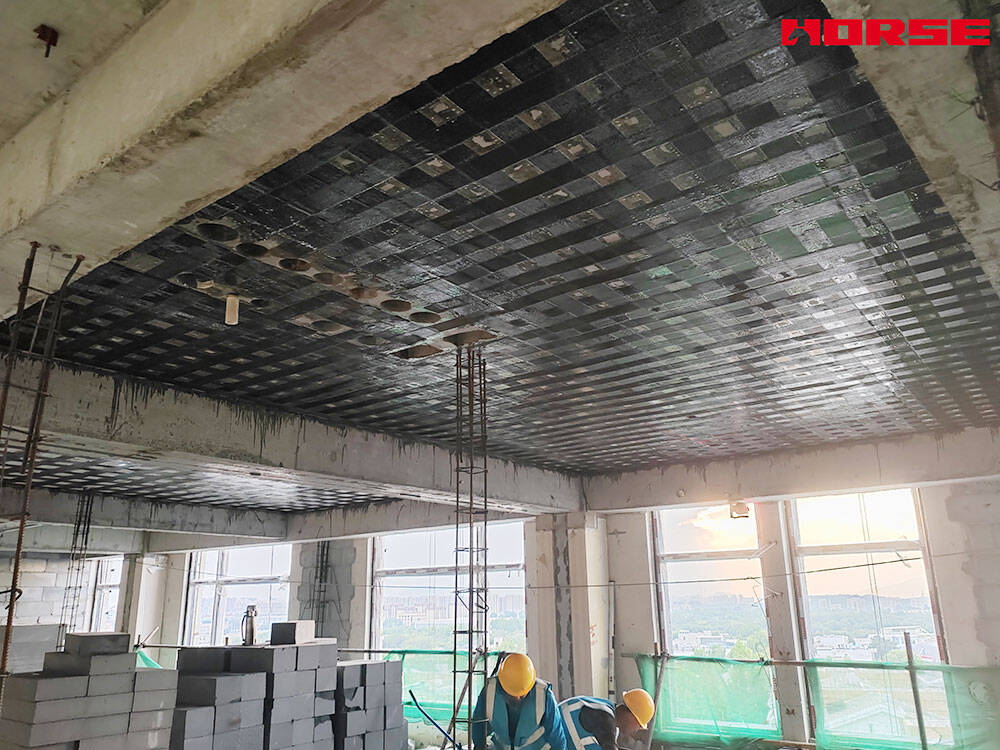 Concrete Slab Crack Repair and Strengthening--Crack Injection & Carbon Fiber