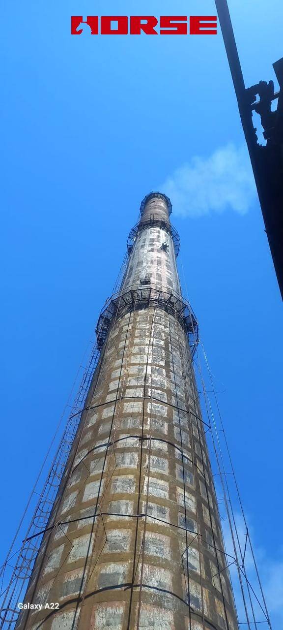  Industrial Concrete Chimney Reinforcement with Carbon Fiber