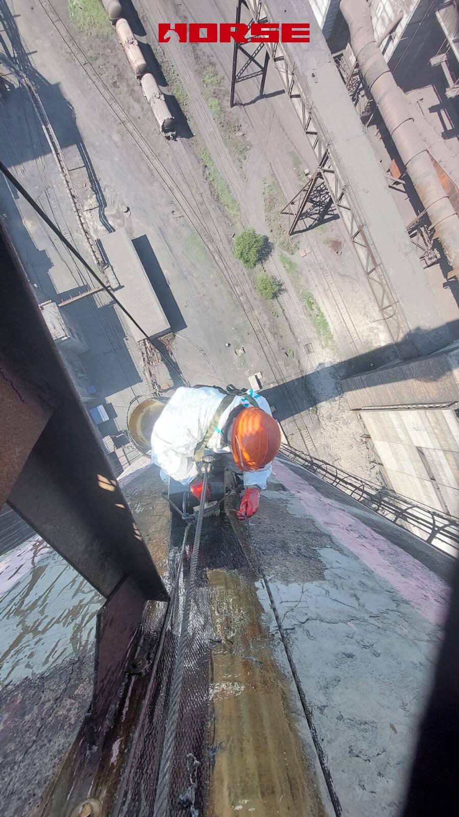  Industrial Concrete Chimney Reinforcement with Carbon Fiber
