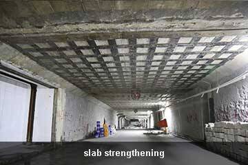 bonding steel to concrete floor