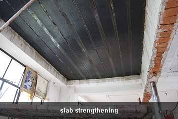 reinforced using carbon fiber fabric