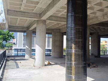 Carbon Fiber Plate & CFRP Fabric Composite Reinforcement | Sky Park Tower, Venezuela