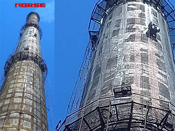  Industrial Concrete Chimney Reinforcement with Carbon Fiber-Kazakhstan